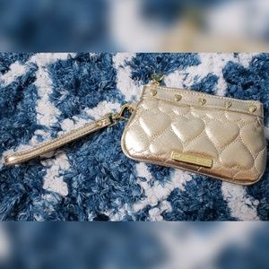 Betsey Johnson Gold Wristlet